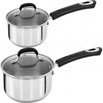 Stainless Steel Saucepan Set 1 Quart and 2 Quart Stainless Steel Saucepan Set 1 Quart and 2 Quart