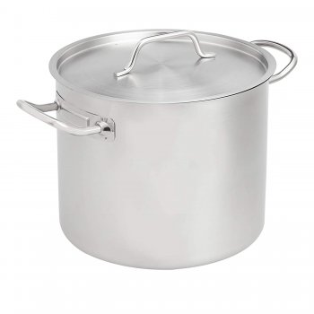 Stainless Steel Aluminum-Clad Stock Pot with Cover Stainless Steel Aluminum-Clad Stock Pot with Cover